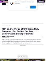 XRP on the Verge of 13% Santa Rally Breakout, But Do Not Get Too Comfortable: Bollinger Bands - U.Today