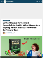 Lotto Champ Reviews & Complaints 2025: What Users Are Saying About This AI-Powered Software Tool - TechBullion
