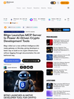 Bitgo Launches MCP Server to Power AI-Driven Crypto Development Tools – Crypto News Bitcoin News