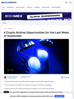 Interesting Crypto Airdrops Worth Farming in September