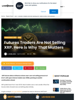 Futures Traders Are Not Selling XRP. Here Is Why That Matters | Live Bitcoin News