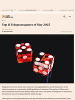 Top 11 Telegram games of May 2025 - AMBCrypto