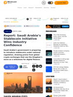 Report: Saudi Arabia’s Stablecoin Initiative Wins Industry Confidence – Crypto News Bitcoin News
