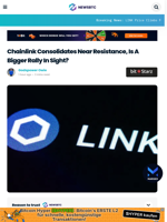 Chainlink Consolidates Near Resistance, Is A Bigger Rally In Sight?