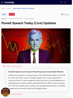Powell Speach Today (Live) Updates