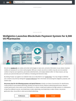 Wellgistics Launches Blockchain Payment System for 6,500 US Pharmacies - Brave New Coin
