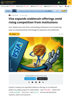 Payments Giant Visa Expands Stablecoin Offerings