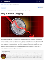 Why Is Bitcoin Price Down Today?