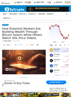 How Essential Workers Are Building Wealth Through Bitcoin Solaris While Others Watch SOL Price Videos