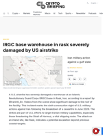 IRGC base warehouse in rask severely damaged by US airstrike