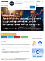 Are Bitcoiners Making A Mistake Supporting ETFs and Crypto Reserves? Max Keiser Weighs In | Live Bitcoin News
