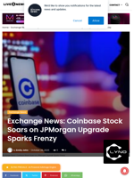 Exchange News: Coinbase Stock Soars on JPMorgan Upgrade Sparks Frenzy | Live Bitcoin News