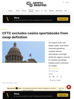 CFTC excludes casino sportsbooks from swap definition