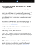 How Digital Marketing Helps Businesses Grow in Today’s Economy - Visionary Financial