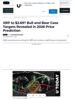 XRP to $2.69? Bull and Bear Case Targets Revealed in 2026 Price Prediction - U.Today