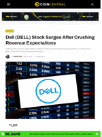 Dell (DELL) Stock Surges After Crushing Revenue Expectations - CoinCentral