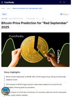 Bitcoin Price Prediction for “Red September” 2025