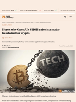 Here’s why OpenAI’s $110B raise is a major headwind for crypto - AMBCrypto