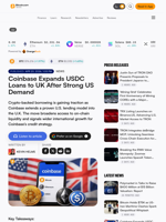 Coinbase Expands USDC Loans to UK After Strong US Demand – Bitcoin News