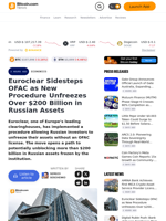 Euroclear Sidesteps OFAC as New Procedure Unfreezes Over $200 Billion in Russian Assets – Economics Bitcoin News