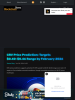 CRV Price Prediction: Targets $0.40-$0.46 Range by February 2026 - Blockchain.News