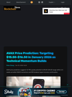 AVAX Price Prediction: Targeting $15.50-$16.50 in January 2026 as Technical Momentum Builds - Blockchain.News