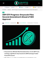 XRP ETF Progress: Grayscale Files Second Amendment Ahead of SEC Approval