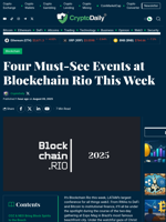 Four Must-See Events at Blockchain Rio This Week - Crypto Daily