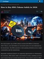 How to Buy RWA Tokens Safely in 2026 | CoinGape