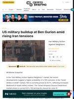 US military buildup at Ben Gurion amid rising Iran tensions