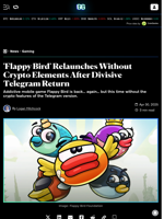 'Flappy Bird' Relaunches Without Crypto Elements After Divisive Telegram Return - Decrypt