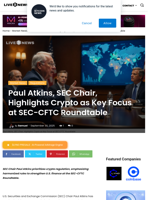 Paul Atkins, SEC Chair, Highlights Crypto as Key Focus at SEC-CFTC Roundtable | Live Bitcoin News