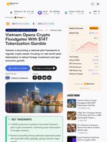 Vietnam Opens Crypto Floodgates With $14T Tokenization Gamble