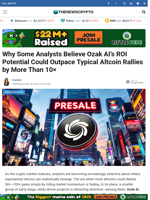 Why Some Analysts Believe Ozak AI’s ROI Potential Could Outpace Typical Altcoin Rallies by More Than 10× - TheNewsCrypto