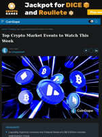 Top Crypto Market Events to Watch This Week