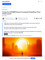 Pump.fun (PUMP) Faces Volatility Explosion; Price Drop Likely