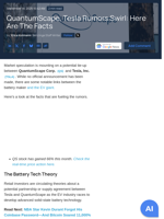 QuantumScape, Tesla Rumors Swirl: Here Are The Facts - QuantumScape (NYSE:QS), Tesla (NASDAQ:TSLA) - Benzinga