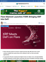 Flare Mainnet Launches FXRP, Bringing XRP Into DeFi - TheNewsCrypto