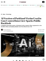 AI Version of Parkland Victim Used in Gun Control Interview Sparks Public Backlash - Decrypt