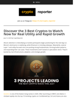 Discover the 3 Best Cryptos to Watch Now for Real Utility and Rapid Growth