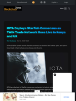IOTA Deploys Starfish Consensus as TWIN Trade Network Goes Live in Kenya and UK - Blockchain.News
