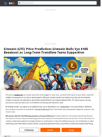 Litecoin (LTC) Price Prediction: Litecoin Bulls Eye $165 Breakout as Long-Term Trendline Turns Supportive - Brave New Coin