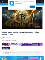 Bitcoin Beats Stocks On Key Risk Metric—What Does It Mean?