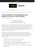 Trump Media & Technology Group Reports Full-Year 2025 Results