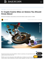 5  Crypto Casino Sites on Solana You Should Know About - DailyCoin