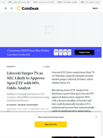 Litecoin (LTC) Surges 7% as SEC Likely to Approve Spot ETF with 90% Odds: Analyst