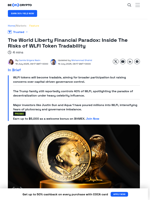 WLFI Token Will Soon Be Tradable – But There’s a Dangerous Risk