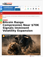 Bitcoin Range Compression Near $70K Signals Imminent Volatility Expansion - The Crypto News Wire