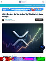 XRP Price May Be 'Controlled’ By This Market, Says Analyst