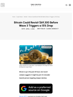 Bitcoin Could Revisit $69,300 Before Wave 3 Triggers a 15% Drop